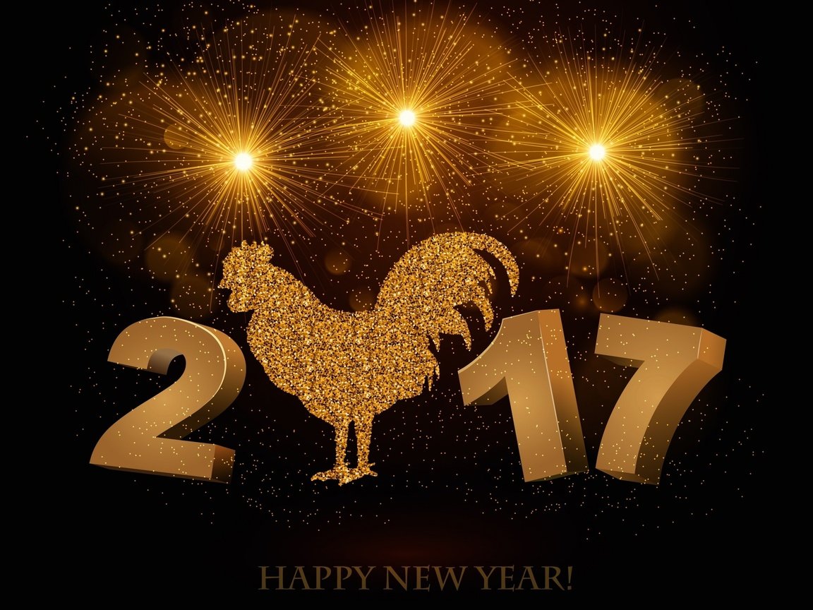 Обои новый год, птица, черный фон, символ года, 2017, new year, bird, black background, symbol of the year разрешение 2560x1600 Загрузить