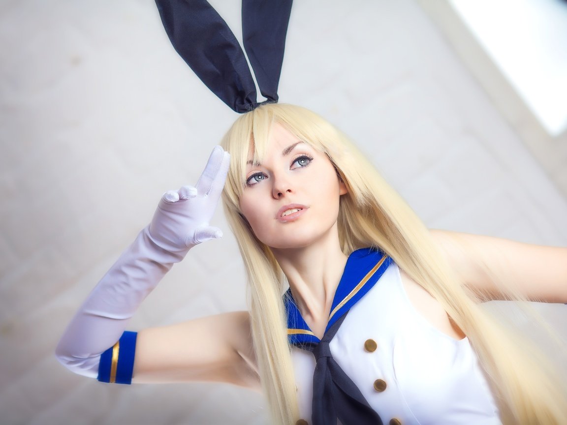 Обои поза, диван, блонд, хорошенькая, косплей, kantai collection, shimakaze, rabbit ears, pose, sofa, blonde, pretty, cosplay разрешение 5616x3744 Загрузить