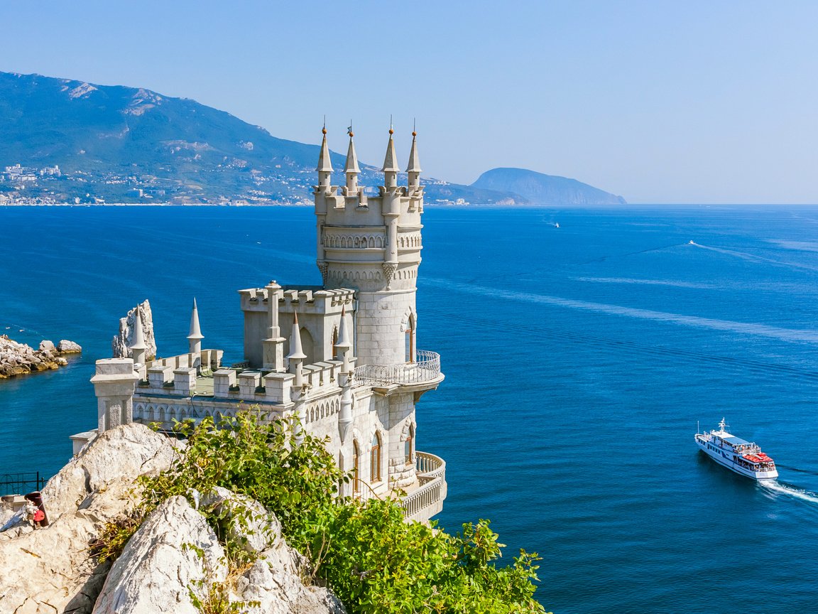 Обои россия, крым, ласточкино гнездо, russia, crimea, swallow's nest разрешение 2500x1667 Загрузить