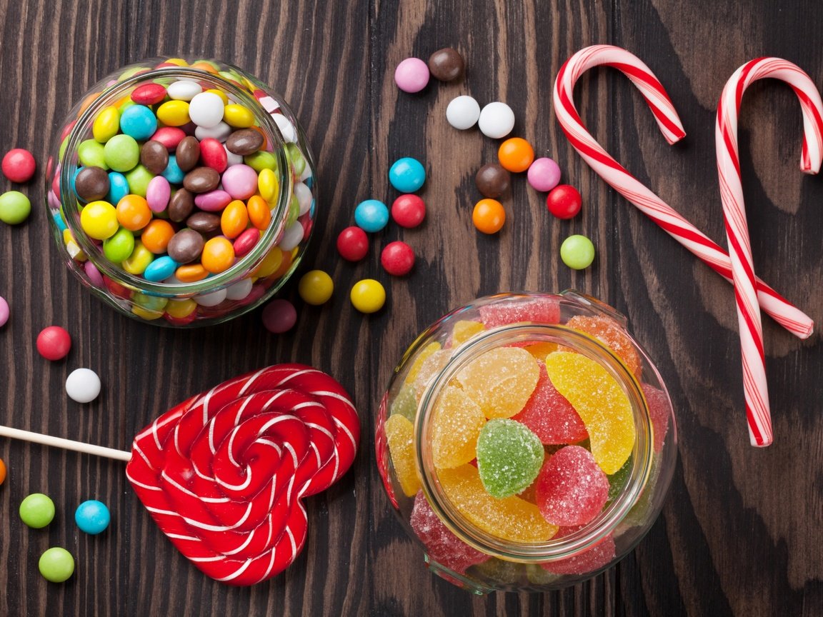 Обои разноцветные, конфеты, сладости, сладкое, леденцы, мармелад, драже, colorful, candy, sweets, sweet, lollipops, marmalade, pills разрешение 5616x3744 Загрузить