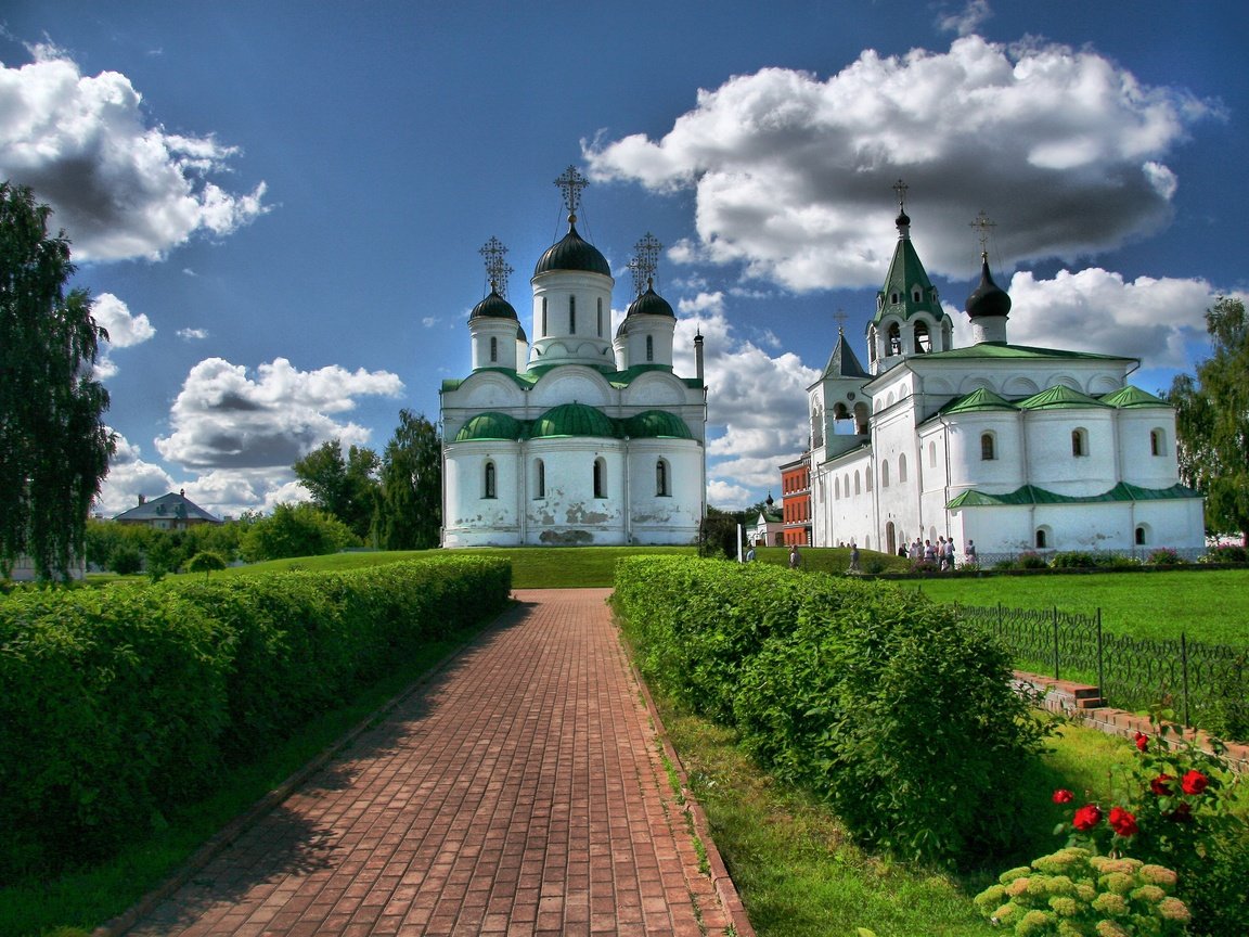 Обои храм, спасо-преображенский монастырь, город, россия, церковь, монастырь, красиво, купола, муром, temple, the spaso-preobrazhensky monastery, the city, russia, church, the monastery, beautiful, dome, murom разрешение 3504x2336 Загрузить