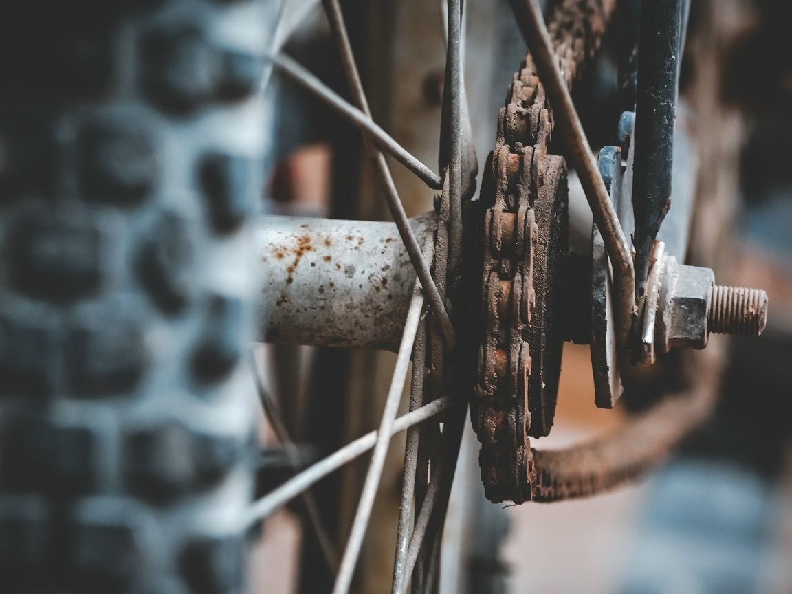 Обои колесо, цепь, велосипед, ржавчина, спицы, wheel, chain, bike, rust, spokes разрешение 2048x1365 Загрузить