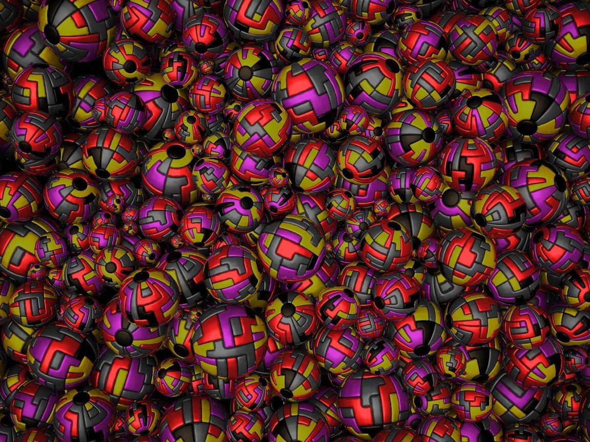 Обои шары, разноцветные, графика, шарики, 3д, balls, colorful, graphics, 3d разрешение 1920x1200 Загрузить