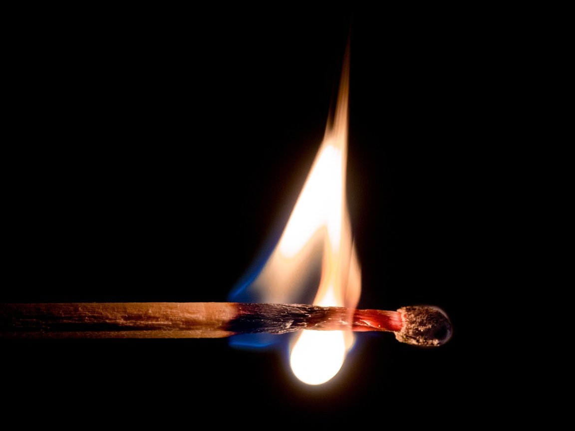 Обои пламя, огонь, черный фон, спичка, flame, fire, black background, match разрешение 4364x3031 Загрузить