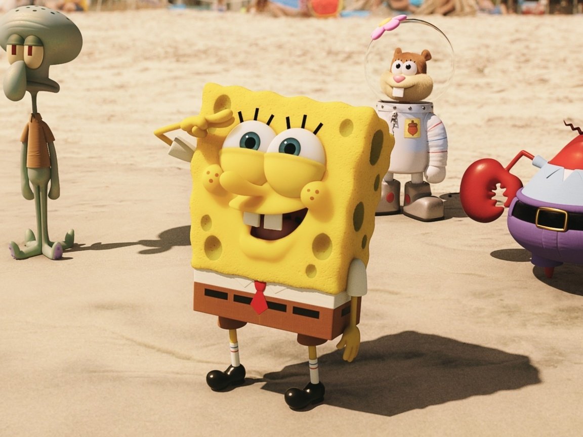 Обои песок, губка боб, губка боб квадратные штаны, енннннодщгщлл, sand, spongebob, sponge bob square pants, annnnndddd разрешение 1920x1080 Загрузить