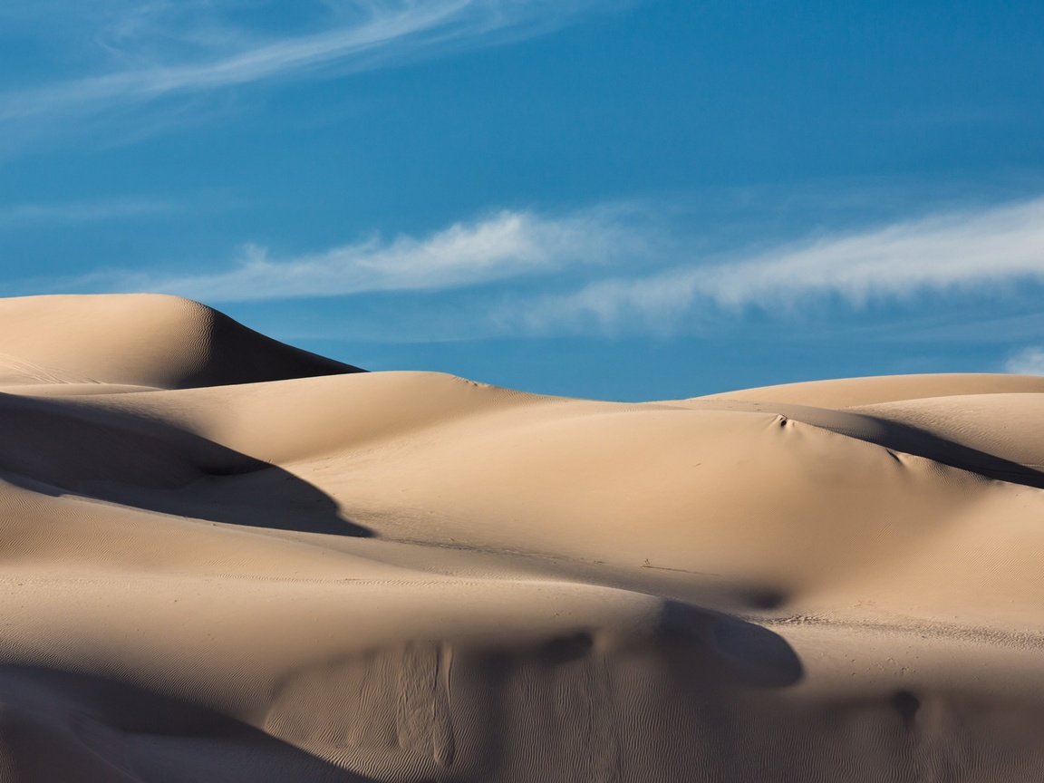 Обои пейзаж, песок, пустыня, дюны, landscape, sand, desert, dunes разрешение 2880x1800 Загрузить