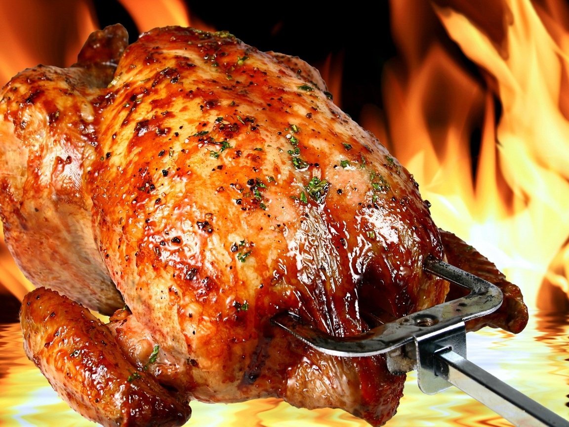 Обои огонь, мясо, курица, запеченная, гриль, корочка, fire, meat, chicken, baked, grill, crust разрешение 1920x1258 Загрузить
