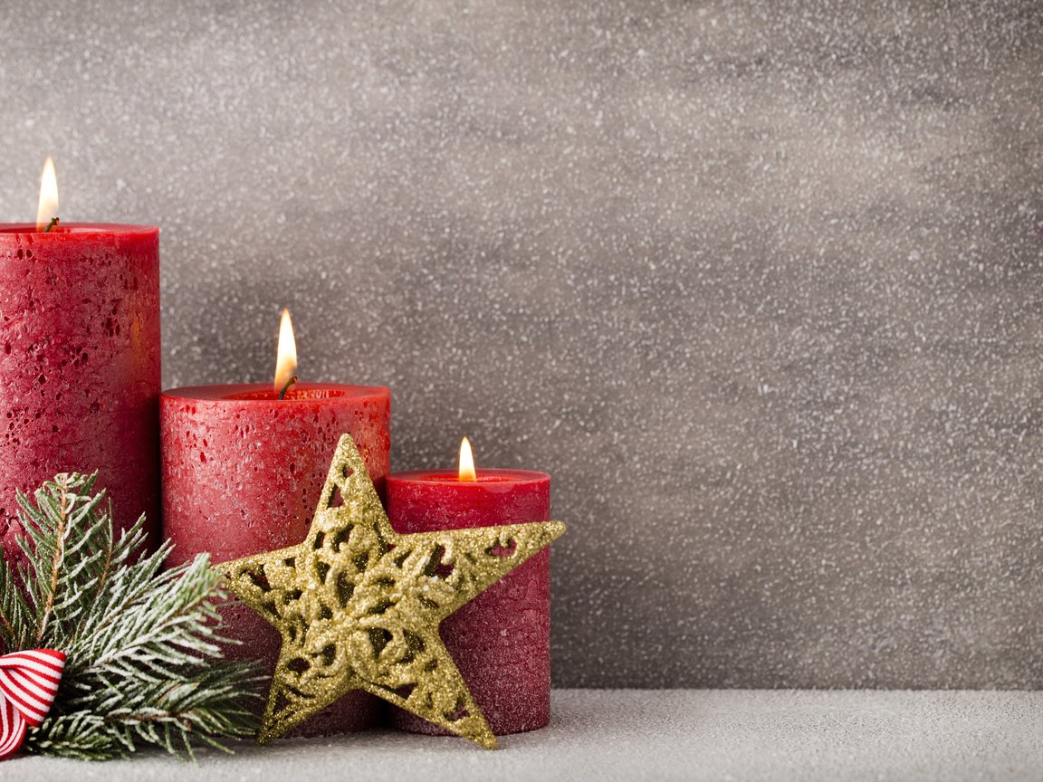 Обои свечи, новый год, звезда, рождество, candles, new year, star, christmas разрешение 3840x2400 Загрузить