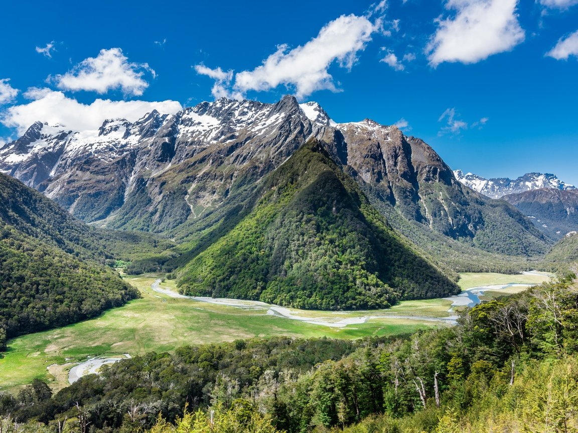 Обои небо, облака, горы, новая зеландия, routeburn track, the sky, clouds, mountains, new zealand разрешение 2048x1365 Загрузить