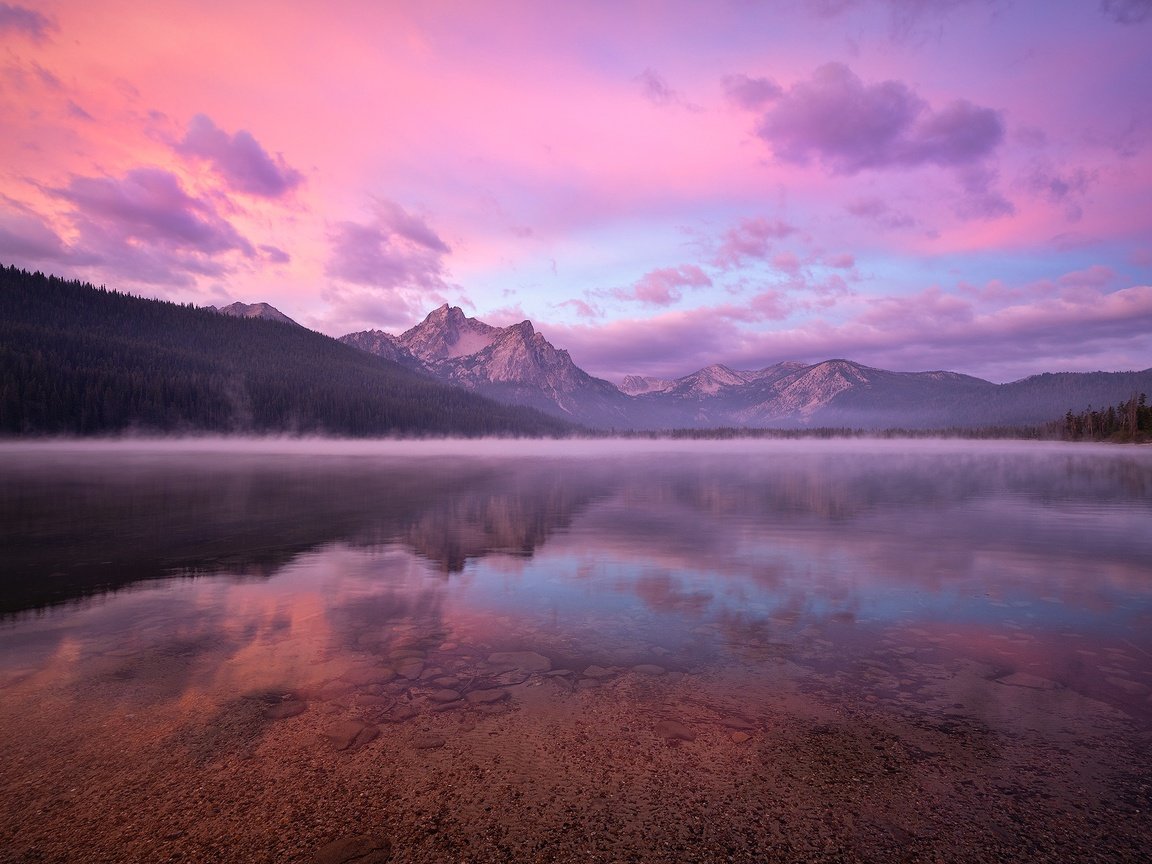 Обои озеро, горы, отражение, скалистые горы, айдахо, lake, mountains, reflection, rocky mountains, idaho разрешение 2000x1333 Загрузить