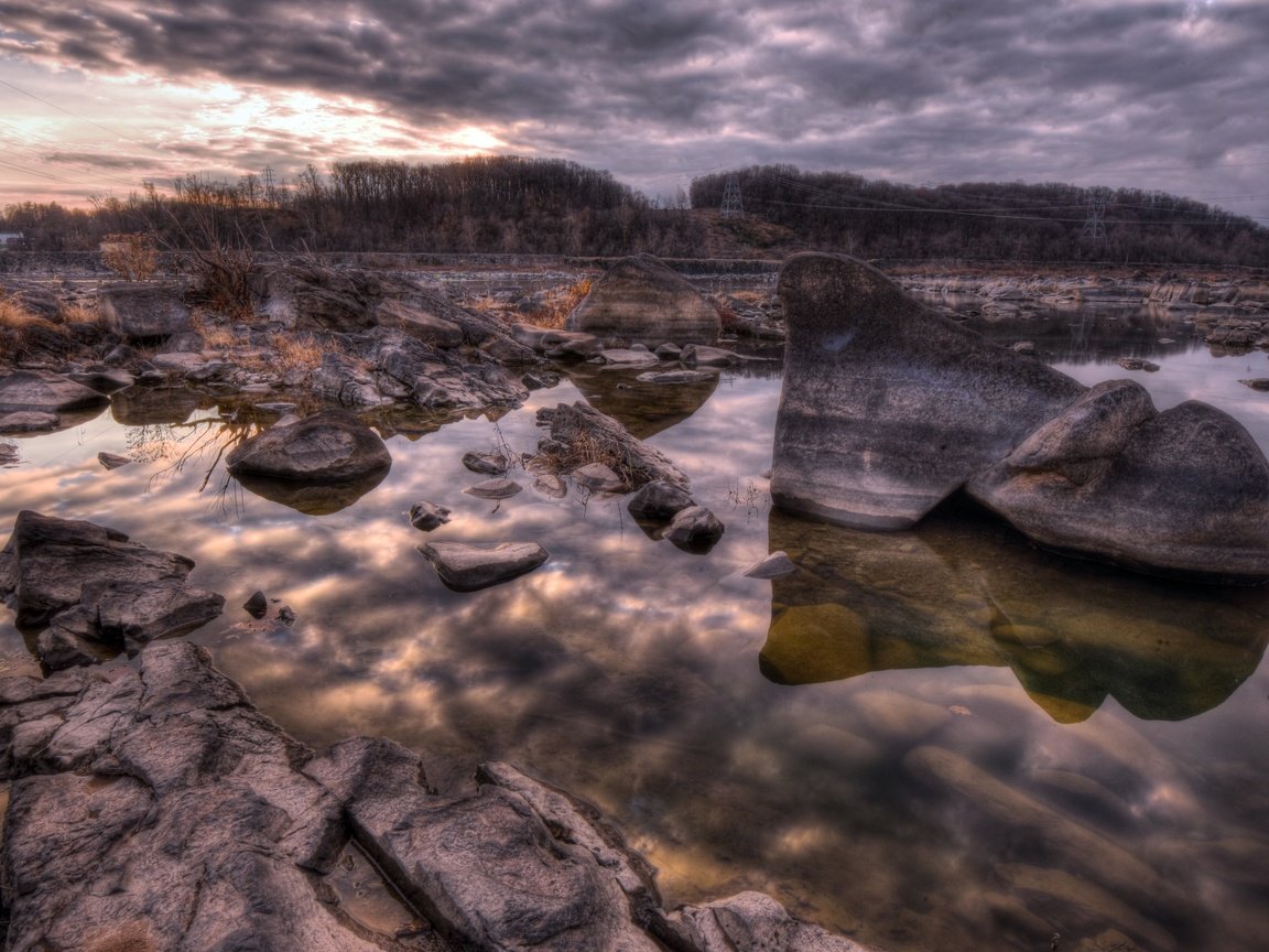 Обои река, природа, камни, river, nature, stones разрешение 3840x2160 Загрузить