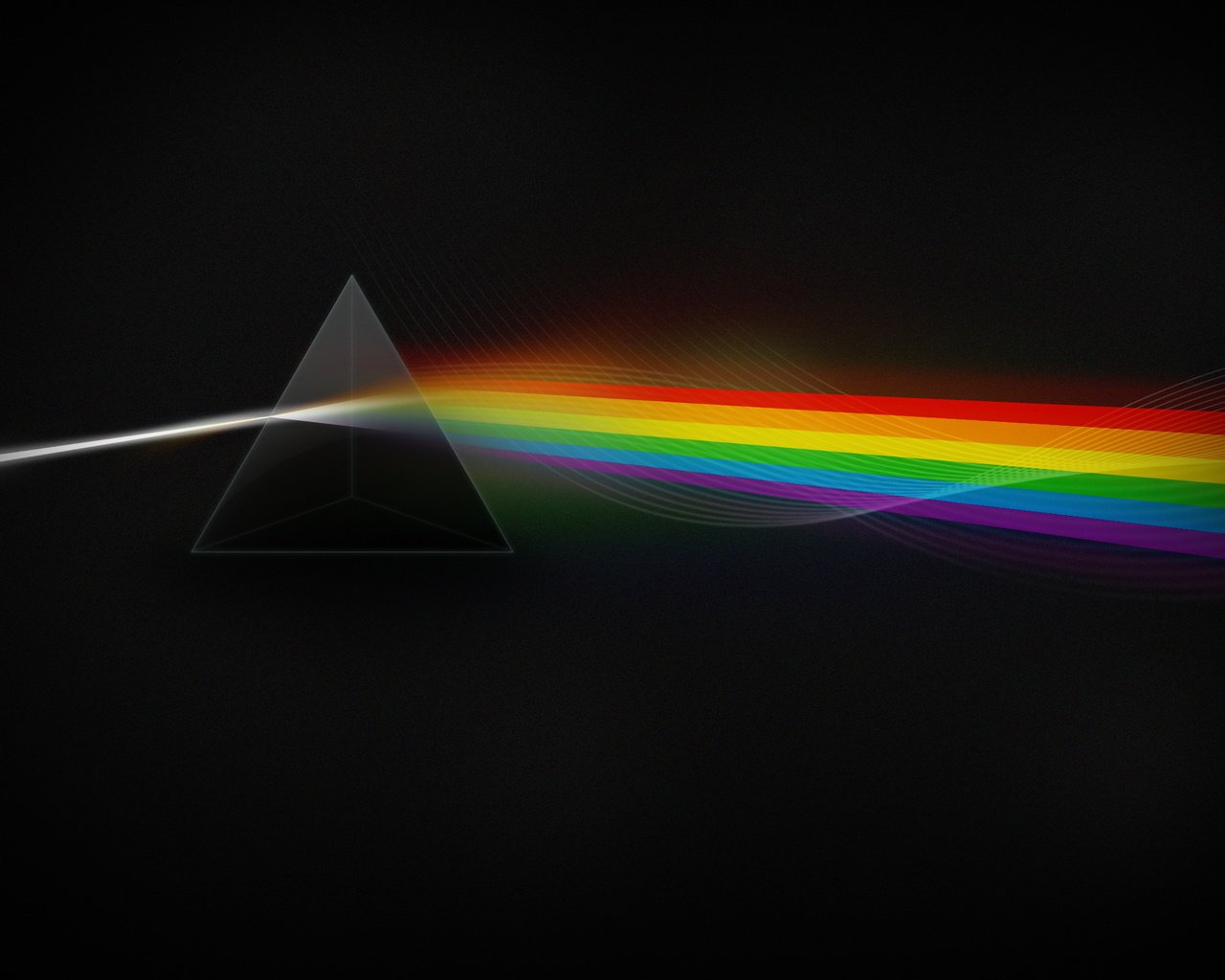 Обои свет, цвета, звезды, dark side, призма, light, color, stars, prism разрешение 2560x1600 Загрузить