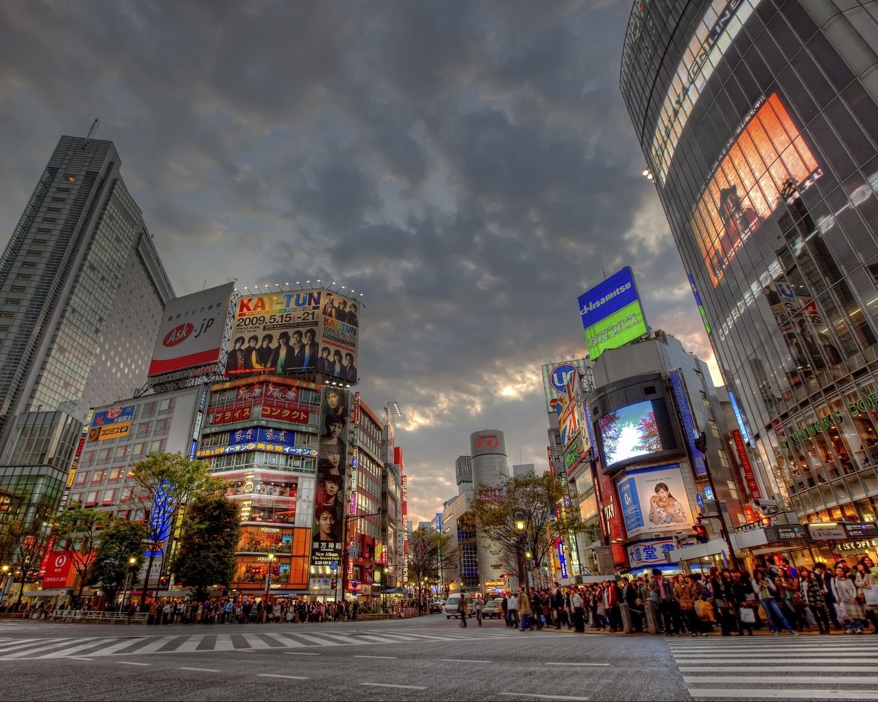 Обои закат, японии, shibuya, sunset, japan разрешение 5616x3744 Загрузить