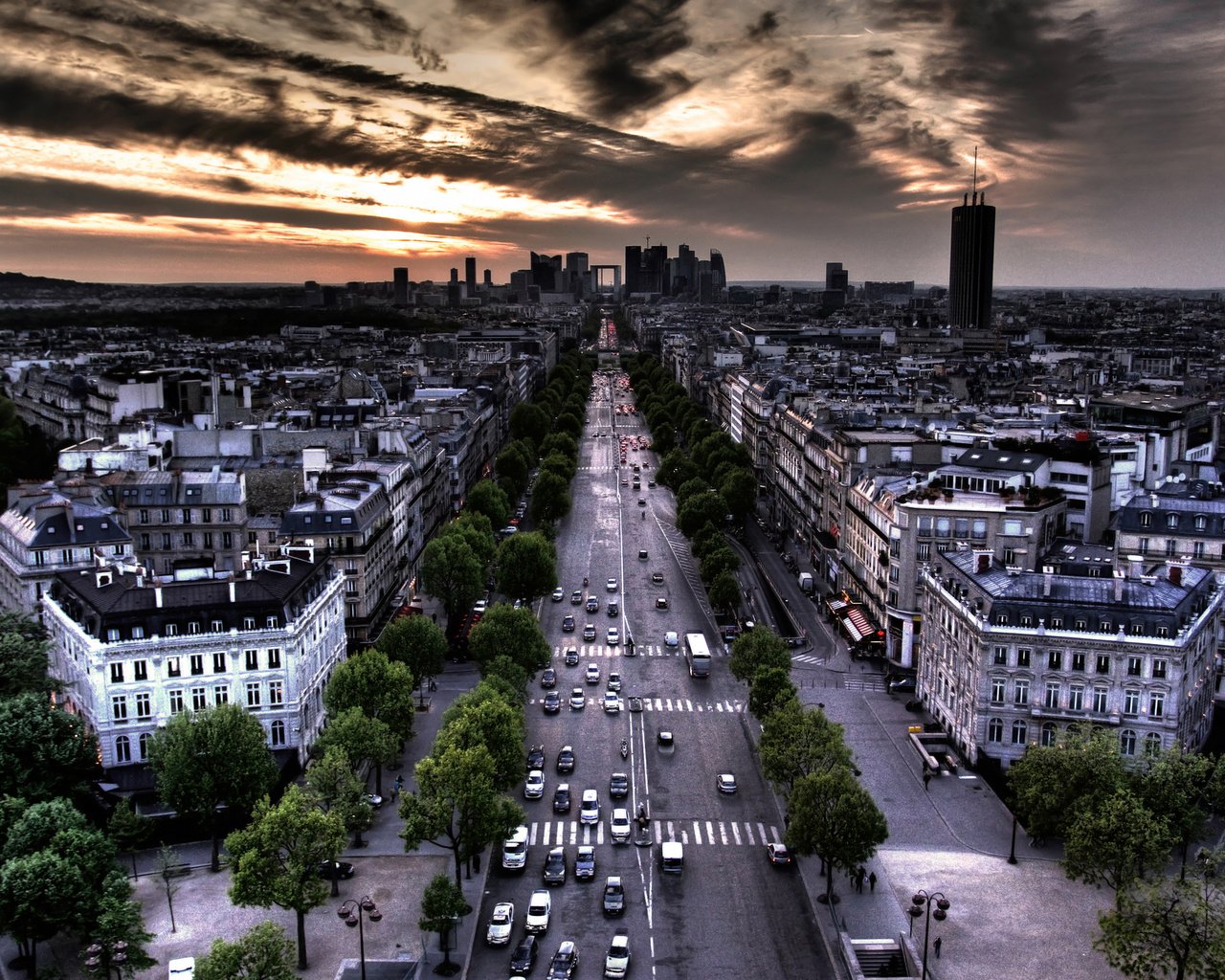 Обои дорога, облака, париж, road, clouds, paris разрешение 2560x1600 Загрузить