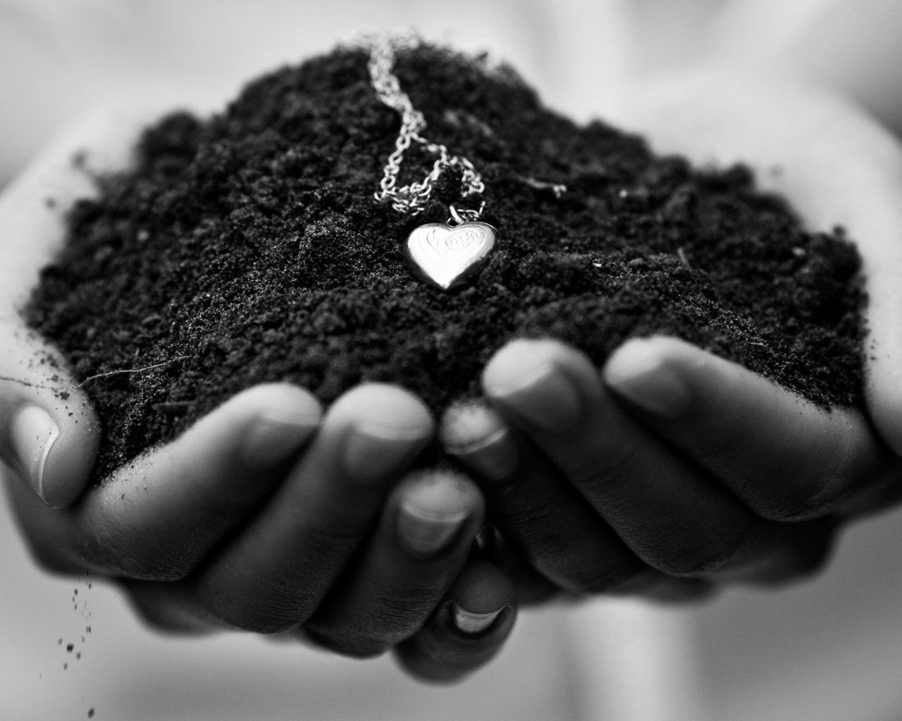 Обои земля, сердечко, чёрно-белое, любовь, руки, кулон, влюбленная, earth, heart, black and white, love, hands, pendant разрешение 2840x1784 Загрузить