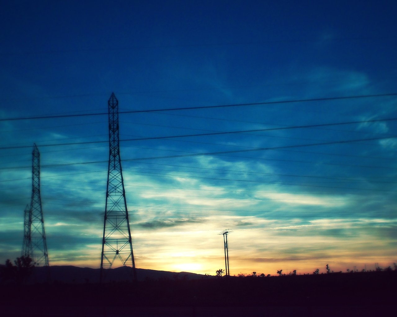 Обои вечер, провода, закат, the evening, wire, sunset разрешение 1920x1200 Загрузить