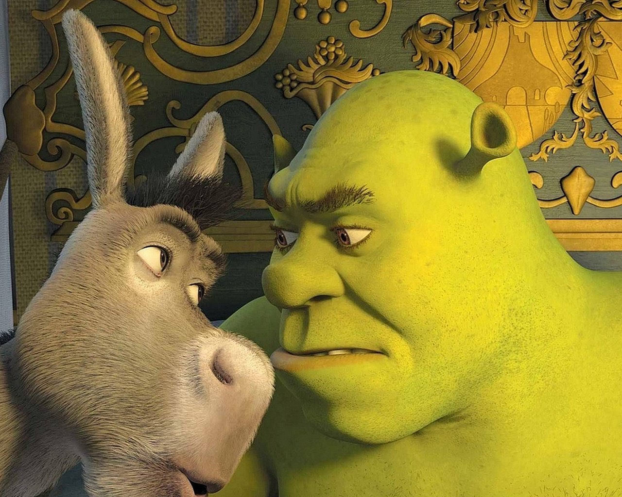 Обои осел, шрек, donkey, shrek разрешение 1920x1080 Загрузить