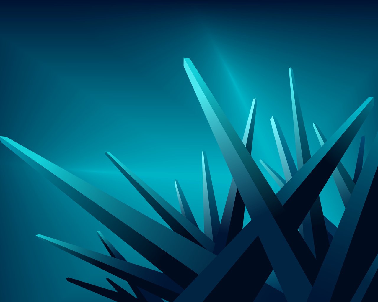 Обои лучи, синие, кристалы, углы, rays, blue, crystals, corners разрешение 2560x1600 Загрузить