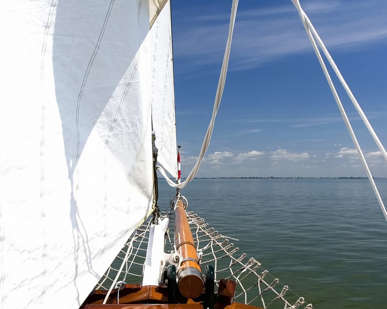 Обои облака, море, яхта, паруса, clouds, sea, yacht, sails разрешение 2445x1764 Загрузить