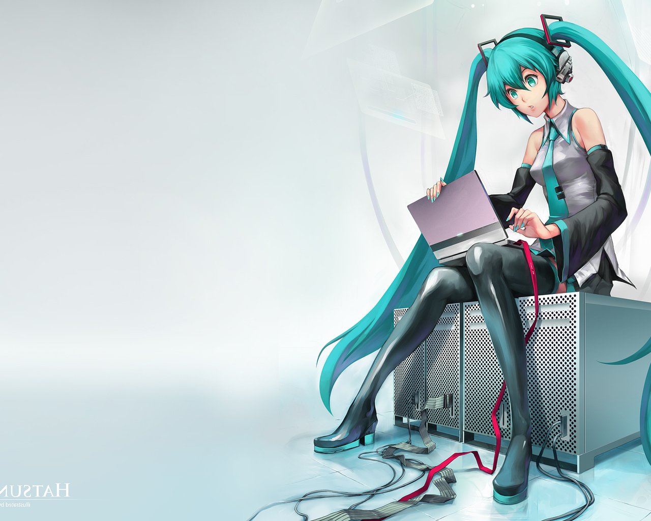 Скачать обои вокалоид, мику хацунэ, vocaloid, hatsune miku разрешение  1280x1024 #9619