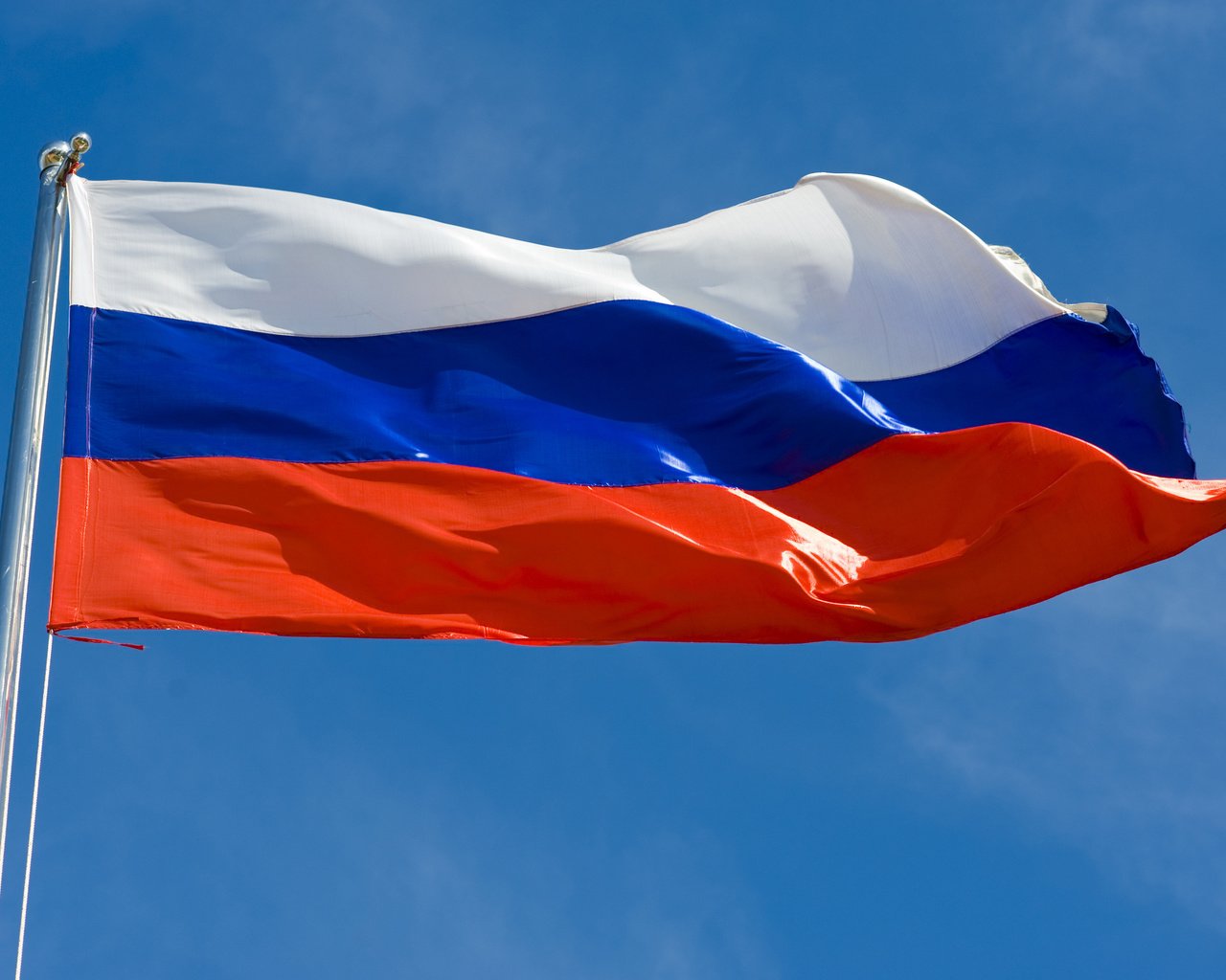 Обои небо, россия, флаг, the sky, russia, flag разрешение 3000x1996 Загрузить