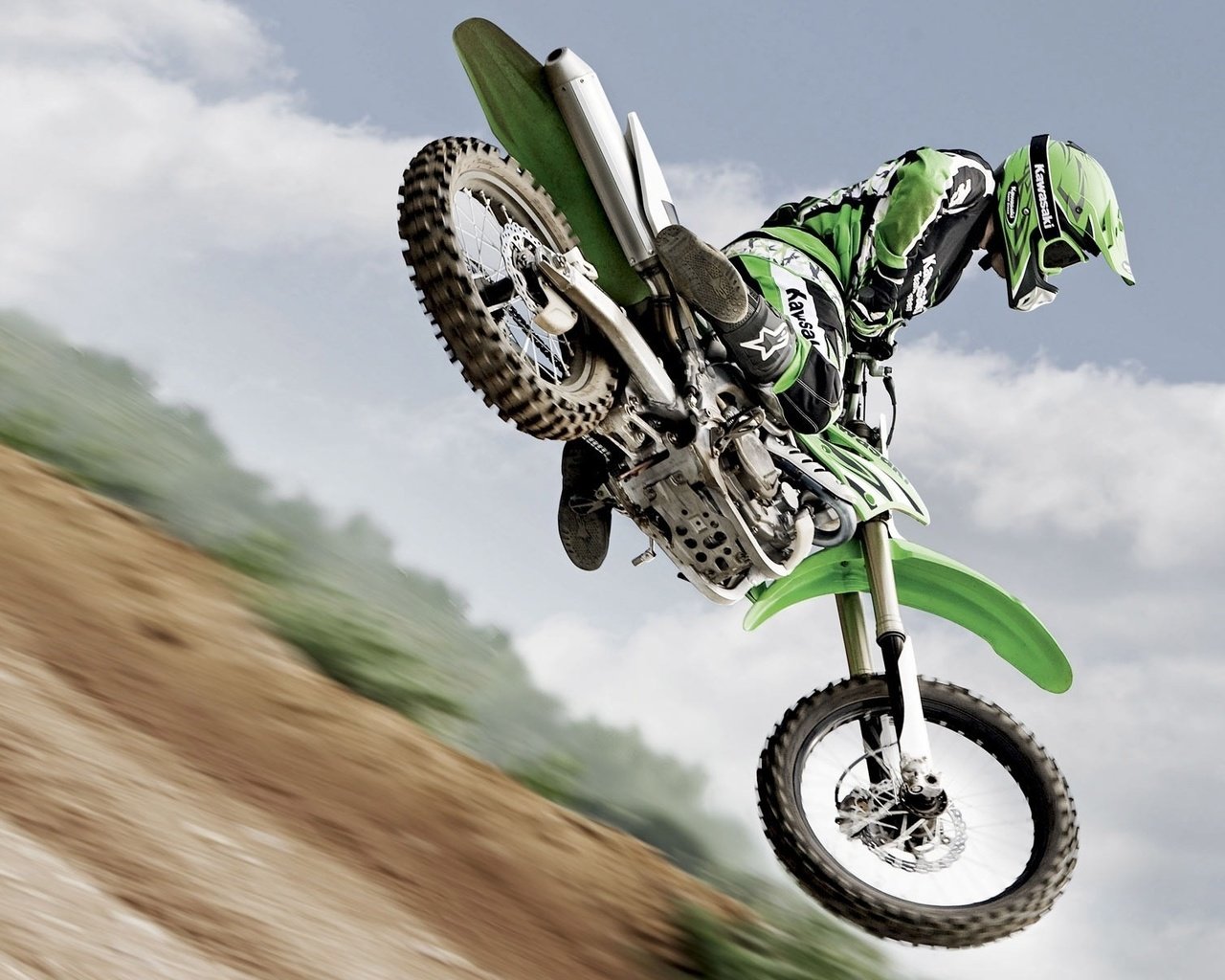 Обои прыжок, мотоцикл, кросс, jump, motorcycle, cross разрешение 1920x1200 Загрузить