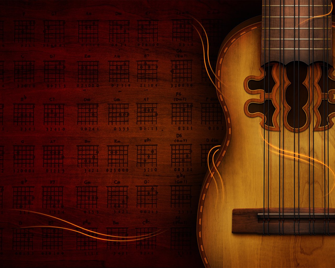 Обои гитара, струны, лады, аккорды, guitar, strings, frets, chords разрешение 1920x1200 Загрузить