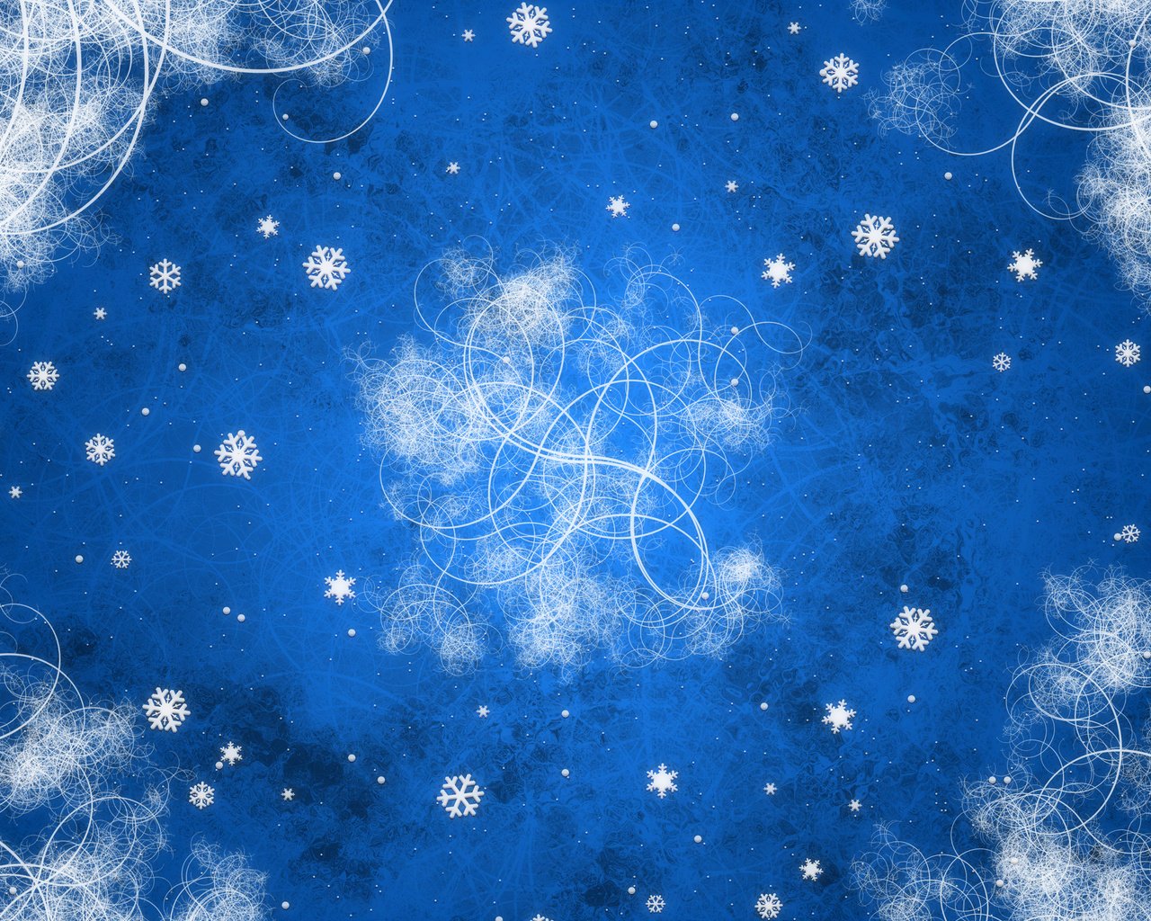 Обои новый год, снежинки, синий, узоры, завитки, new year, snowflakes, blue, patterns, curls разрешение 2560x1600 Загрузить