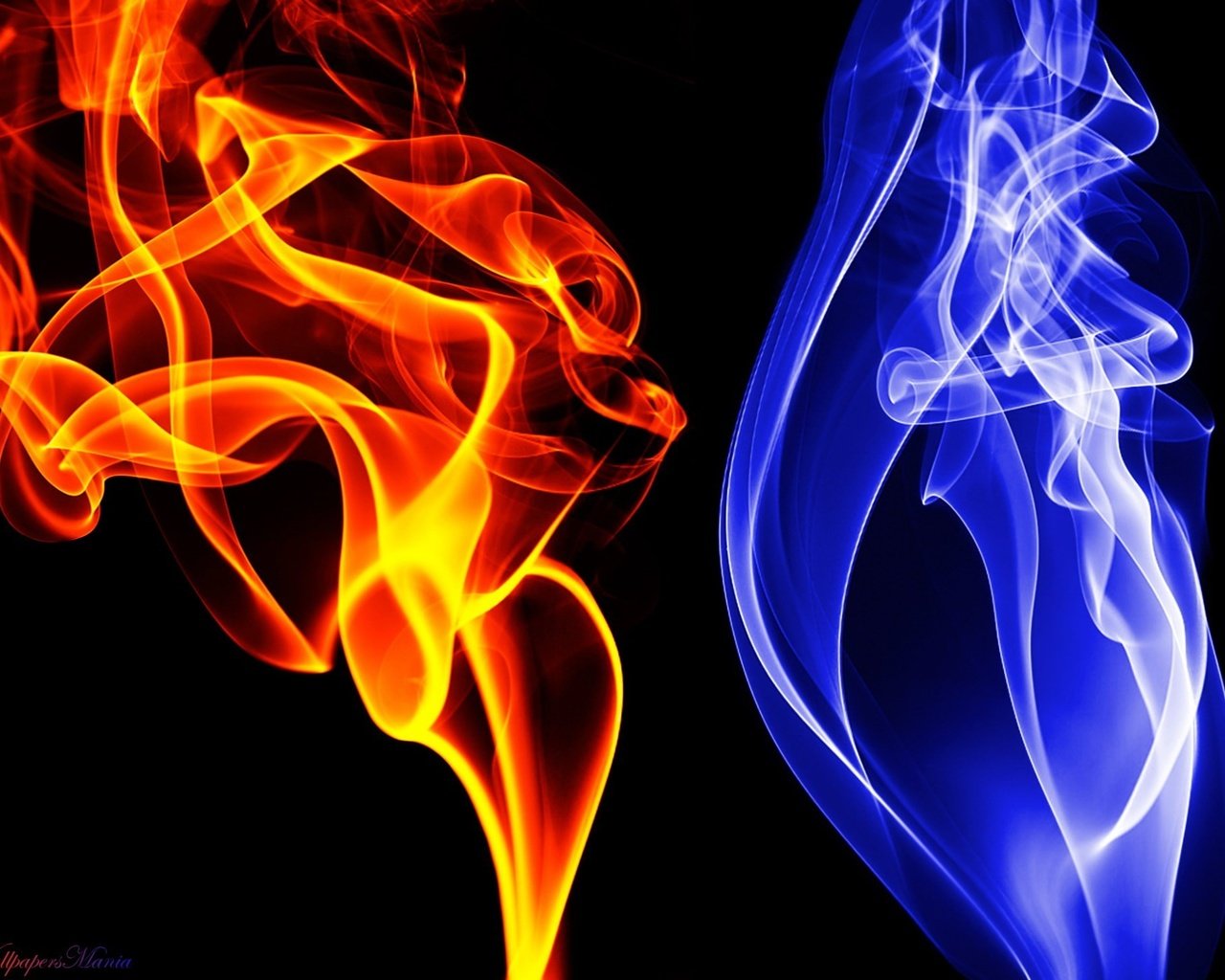 Обои синий, цвет, дым, красный, blue, color, smoke, red разрешение 1920x1440 Загрузить