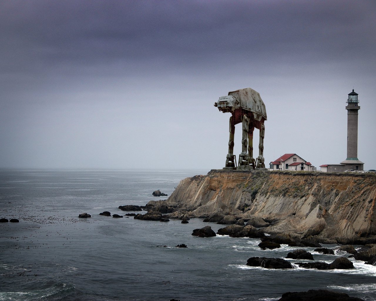 Обои маяк, робот, побережье, волнолом, lighthouse, robot, coast, breakwater разрешение 3008x2000 Загрузить