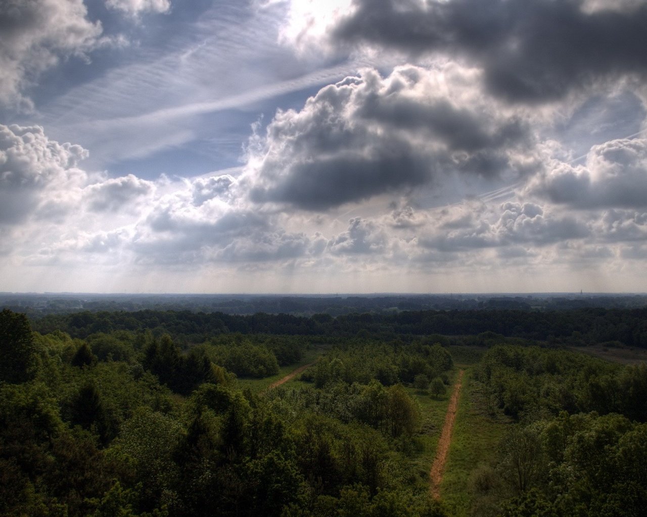 Обои дорога, облака, деревья, road, clouds, trees разрешение 1920x1200 Загрузить