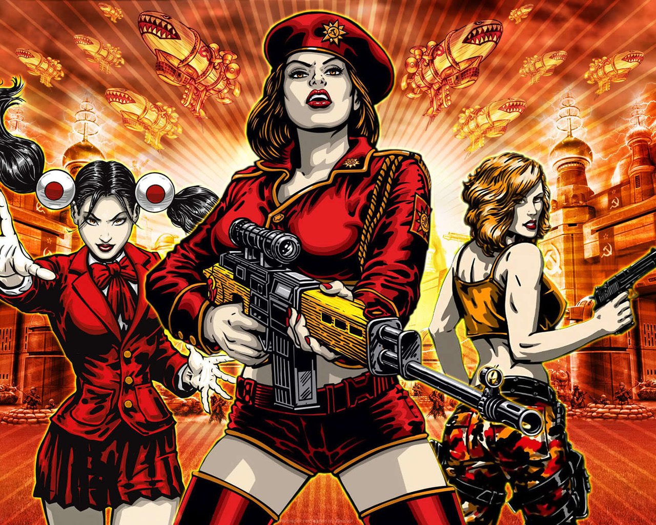 Обои девушки, винтовка, red alert 3, girls, rifle разрешение 1920x1200 Загрузить