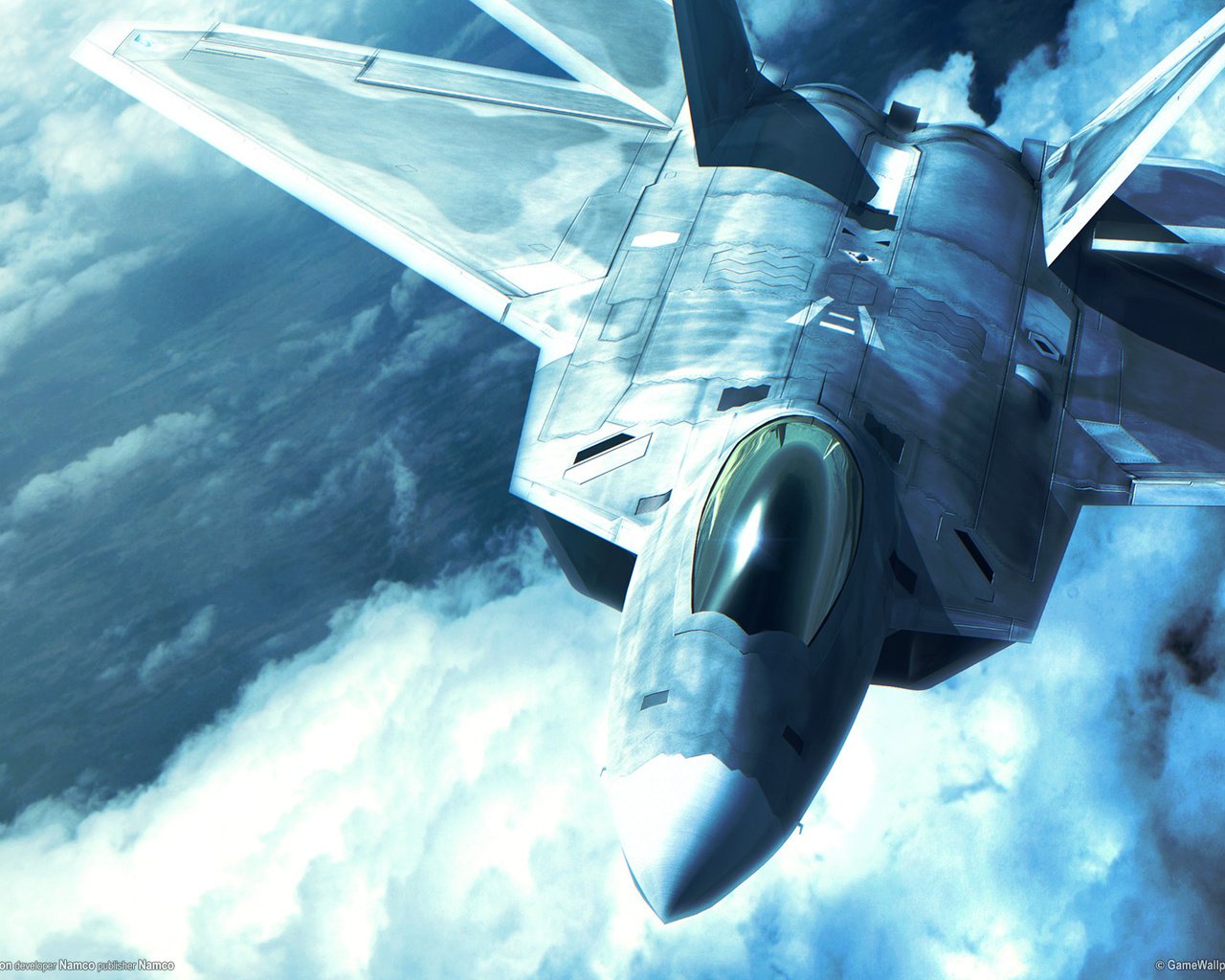 Обои небо, истребитель, раптор, ace combat x, ф-22, the sky, fighter, raptor, f-22 разрешение 1920x1200 Загрузить