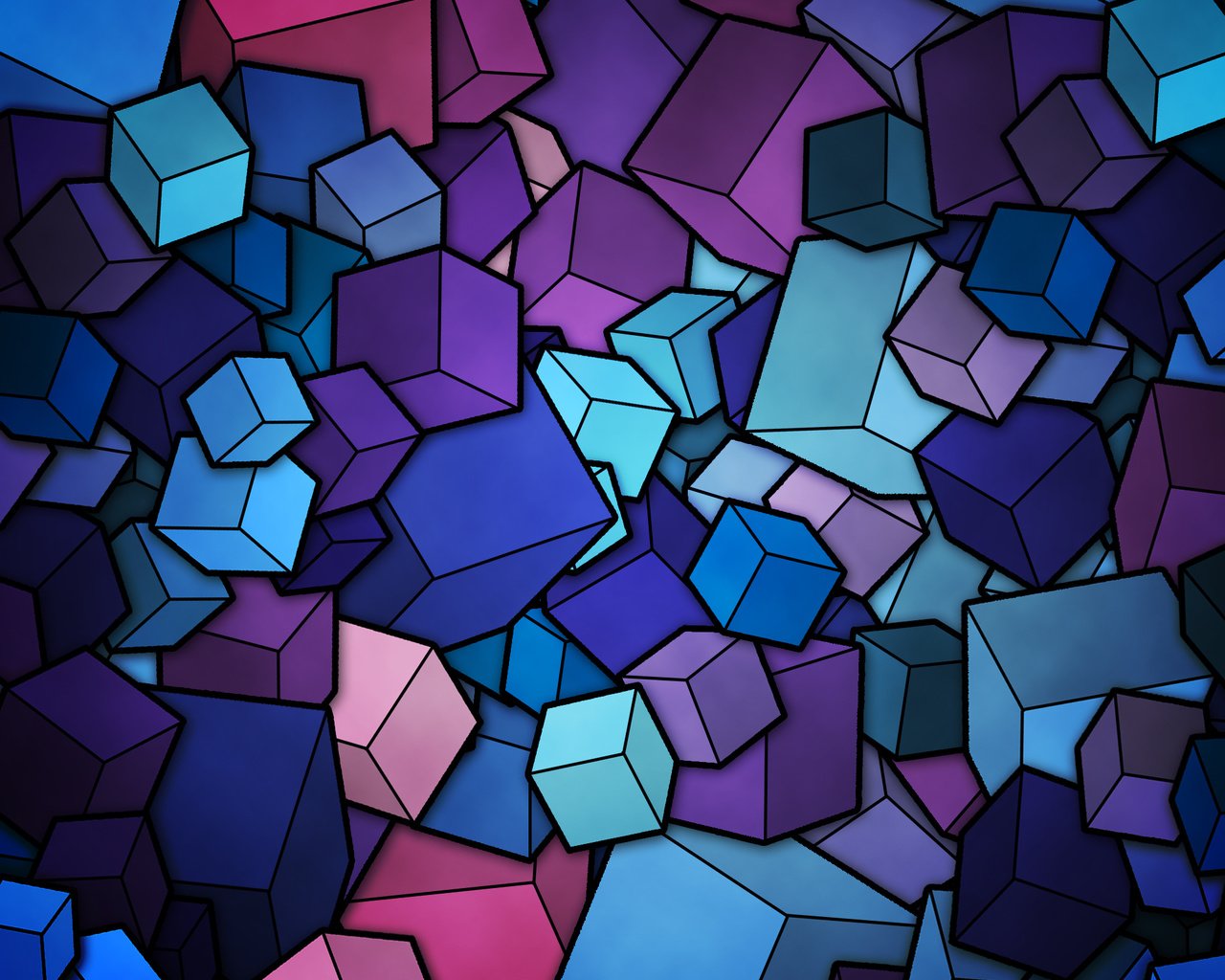 Обои цвета, вектор, кубики, фигуры, color, vector, cubes, figure разрешение 2560x1600 Загрузить