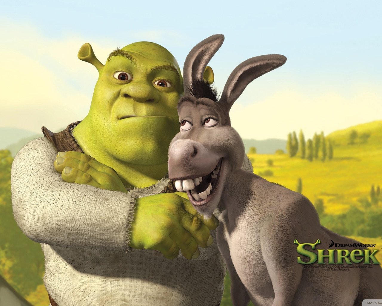 Обои осел, шрек, donkey, shrek разрешение 1920x1080 Загрузить