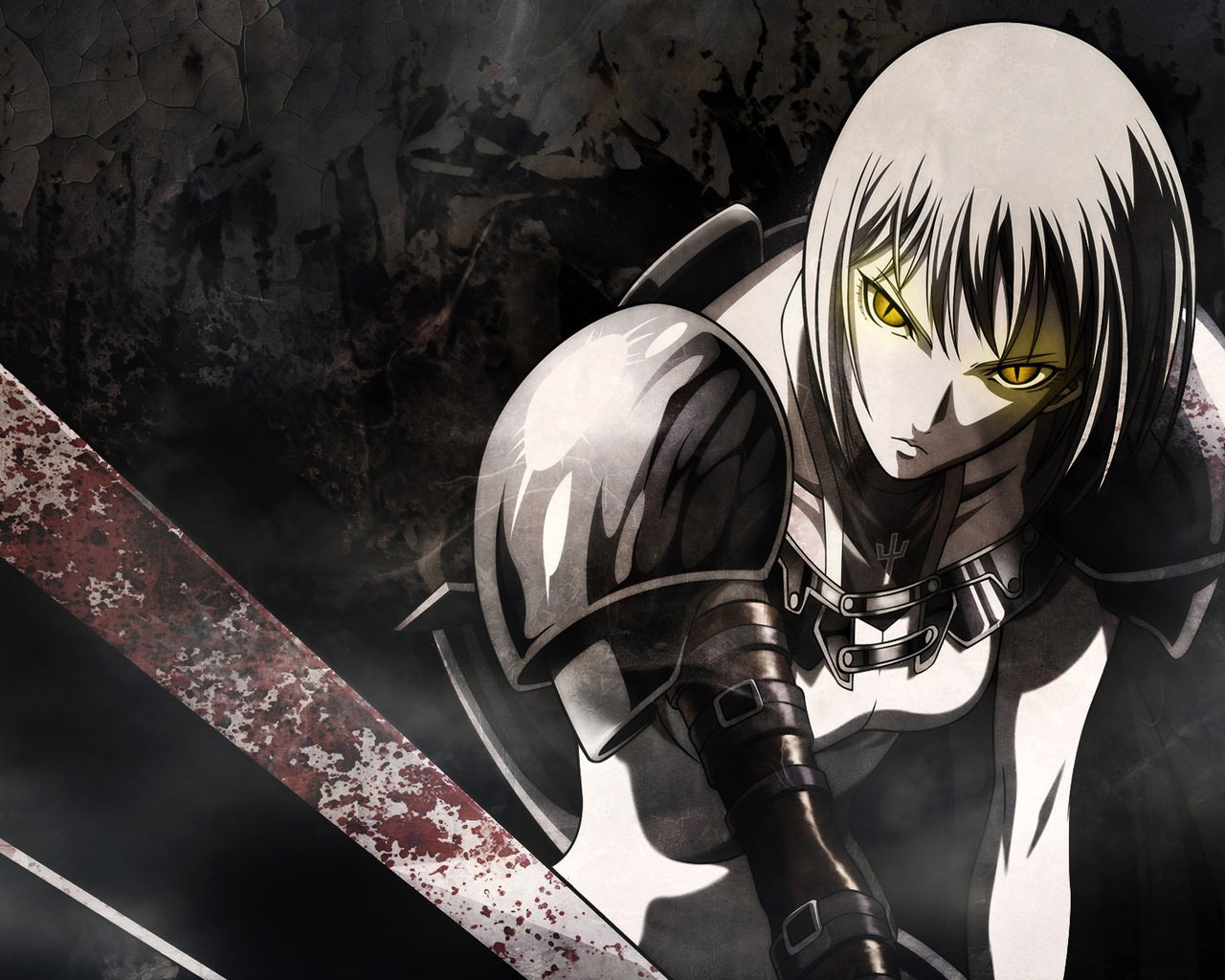 Обои воин, меч, аниме, claymore, warrior, sword, anime разрешение 1920x1200 Загрузить