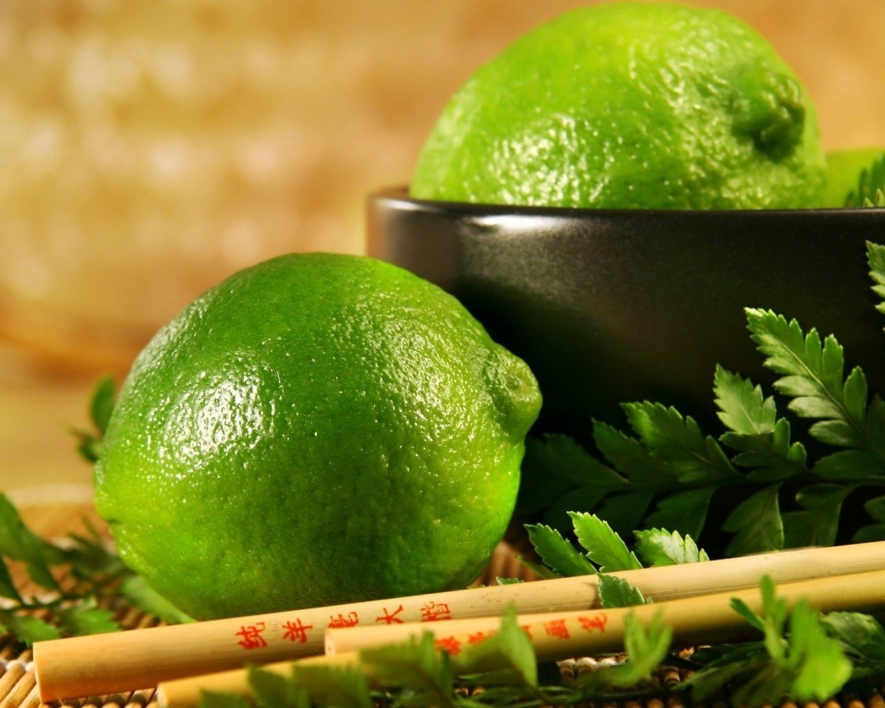 Обои зелёный, лимон, фрукт, лайм, green, lemon, fruit, lime разрешение 1920x1080 Загрузить