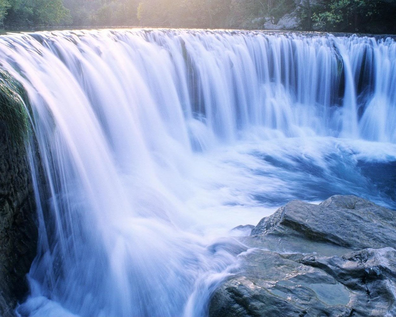 Обои вода, река, камни, водопад, water, river, stones, waterfall разрешение 1920x1080 Загрузить