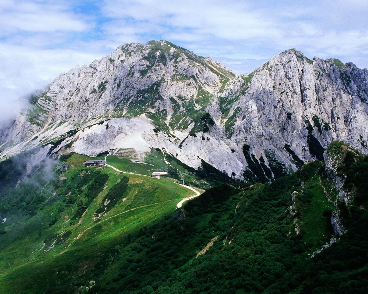 Обои дорога, гора, серпантин, road, mountain, serpentine разрешение 1920x1080 Загрузить