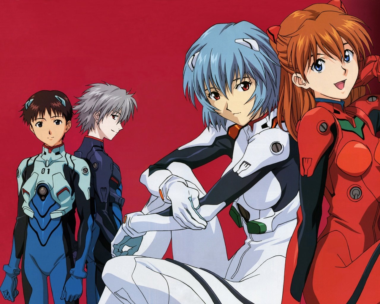 Обои neon genesis evangelion, ayanami rei, красные глаза, голубые волосы, bodysuit, ikari shinji, nagisa kaworu, soryu asuka langley, красные волосы, глаза голубые, red eyes, blue hair, nagisa below usability, red hair, blue eyes разрешение 3529x2515 Загрузить