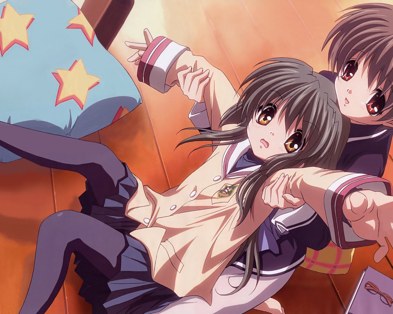 Обои clannad, ibuki fuuko, ibuki kouko разрешение 3500x2140 Загрузить