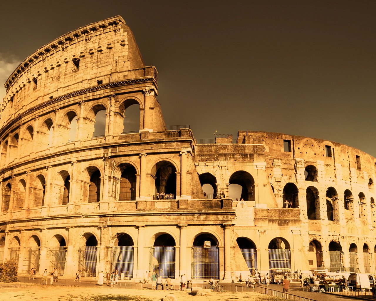 Обои италия, колизей, рим, italy, colosseum, rome разрешение 1920x1200 Загрузить