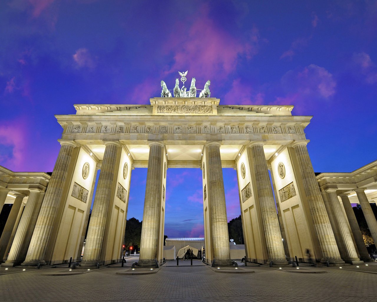 Обои германия, берлин, бранденбургские ворота, germany, berlin, brandenburg gate разрешение 1920x1080 Загрузить