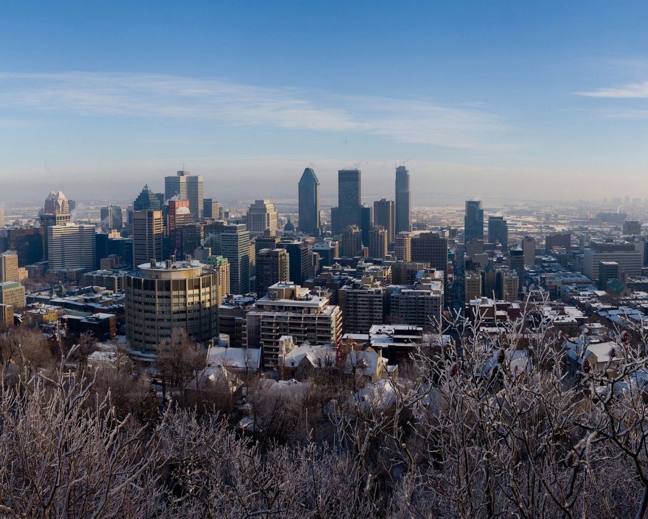 Обои зима, канада, монреаль, winter, canada, montreal разрешение 1920x1080 Загрузить