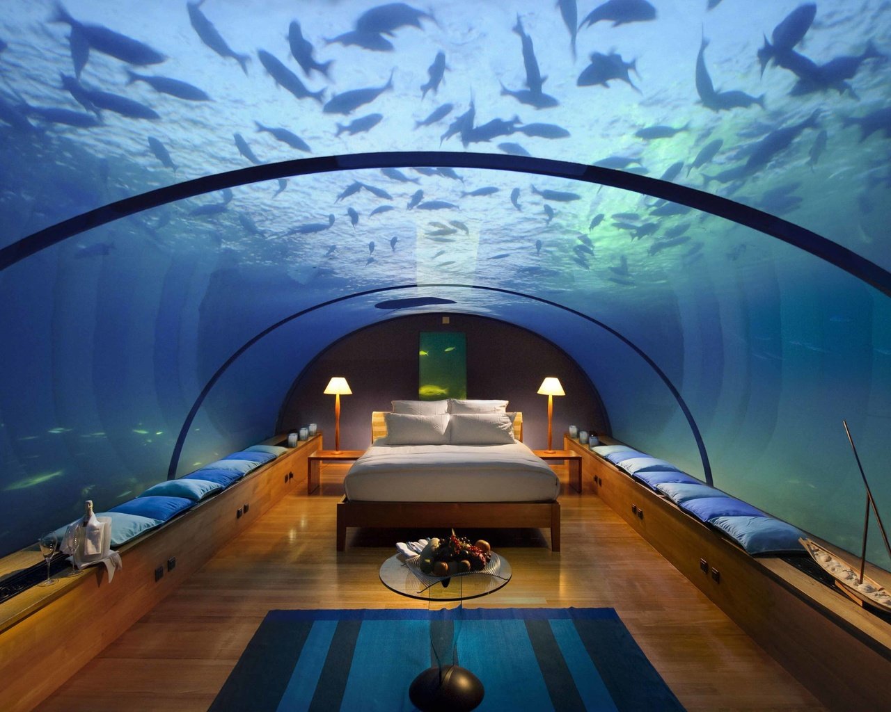 Обои интерьер, под водой, тропики, мальдивы, interior, under water, tropics, the maldives разрешение 4256x2832 Загрузить