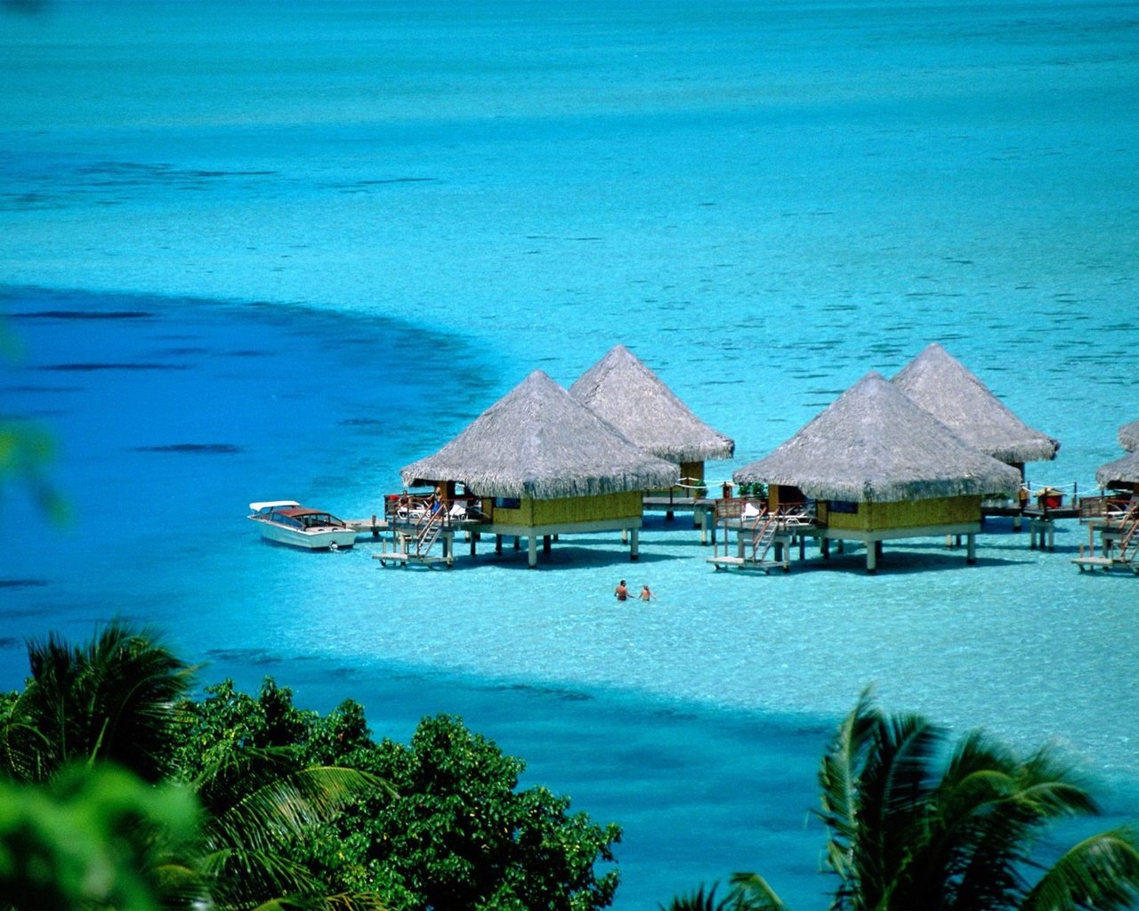 Обои бунгало, тропики, мальдивы, bungalow, tropics, the maldives разрешение 2560x1920 Загрузить