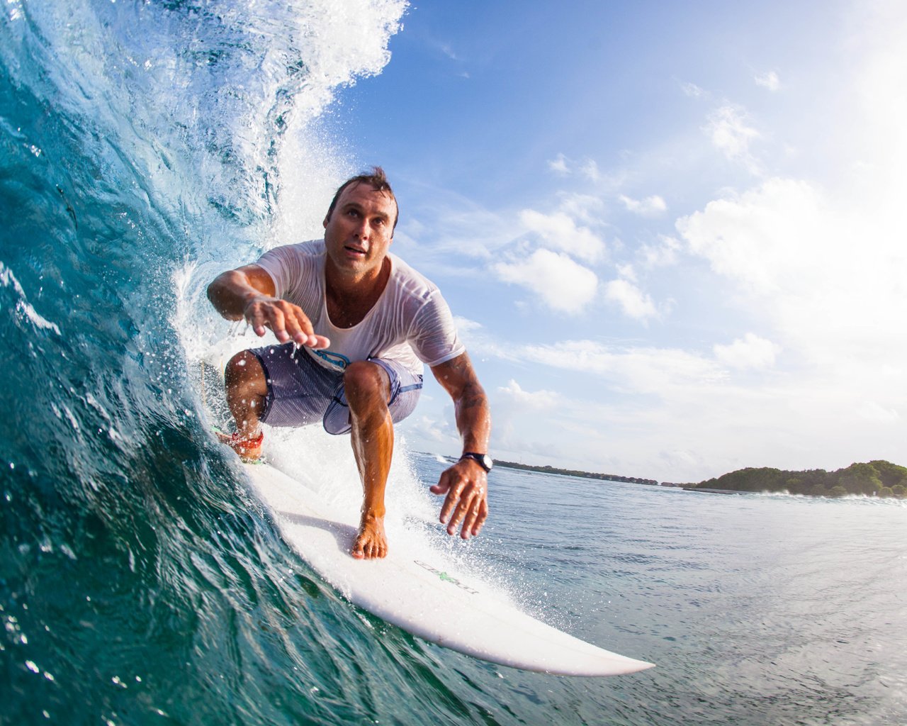 Обои серфинг, тропики, мальдивы, surfing, tropics, the maldives разрешение 5421x3614 Загрузить