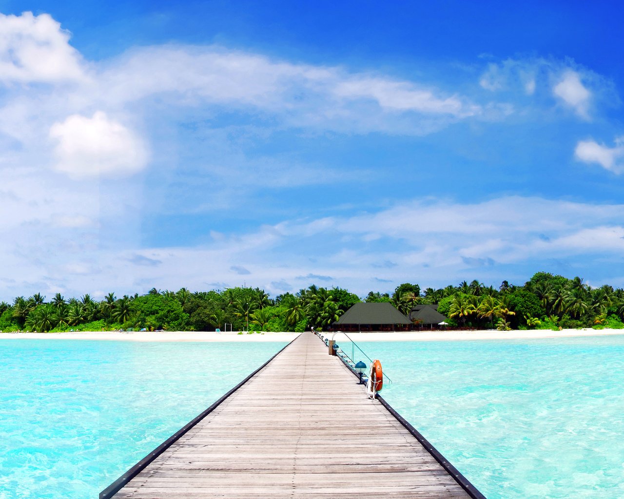 Обои остров, тропики, мальдивы, island, tropics, the maldives разрешение 4251x1412 Загрузить