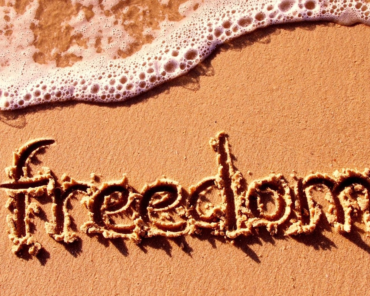 Обои свобода, еще, pesok, nadpis, svoboda, pena, freedom, more, sand разрешение 1920x1080 Загрузить