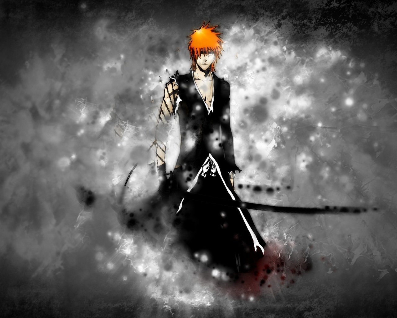 Обои меч, блич, ichigo, mech, blich, ичиго, bankai, sword, bleach разрешение 2560x1440 Загрузить